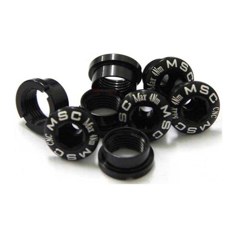 Kit Tornillos Stronglight Plato Doble MTB 4 Brazos Negro