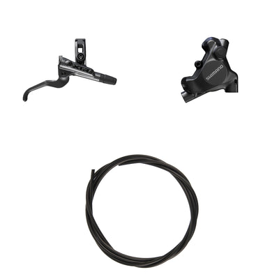 Kit Freno Disco Hidráulico Shimano XTR BR-MT805/BL-M9200 Trasero/Derecho Resina Sin Aletas/Adaptador Latiguillo 1700mm Negro