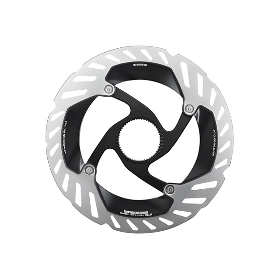 Disco Freno Shimano RT-CL900 Center Lock Ice Technologies Freeza Anillo Cierre Interno Imán Plata/Negro