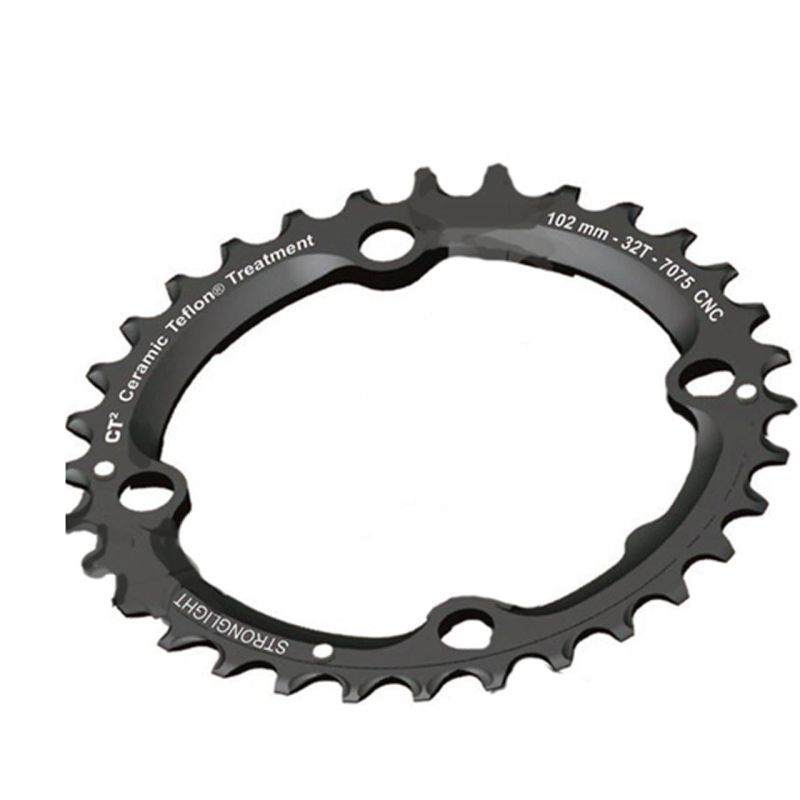 Plato Stronglight CT2 4 Brazos 2ªPosición Negro