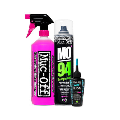 Muc-Off Kit Lavado/Protección/Lubricación Clima Húmedo